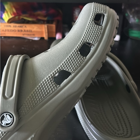 Olive Green Men’s Crocs - Picture 3 of 10
